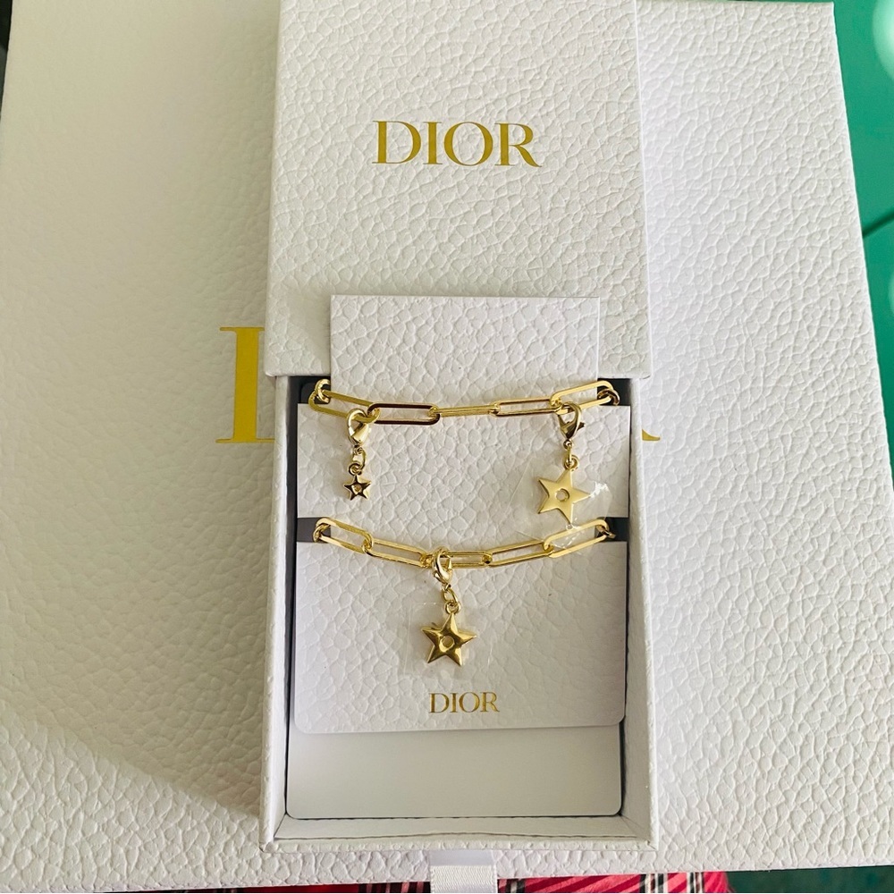 Dior CD and Star charm phone chain/ can be DIY necklace / bracelet - Picture 2 of 12